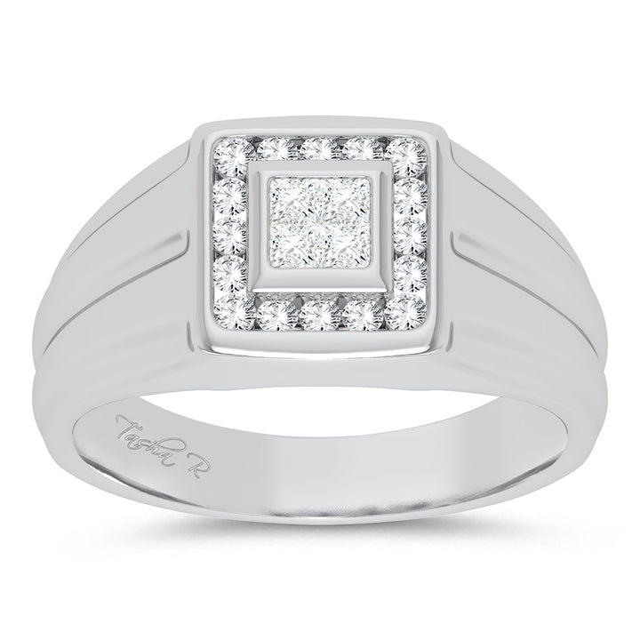 14K 0.50CT DIAMOND MENS RING