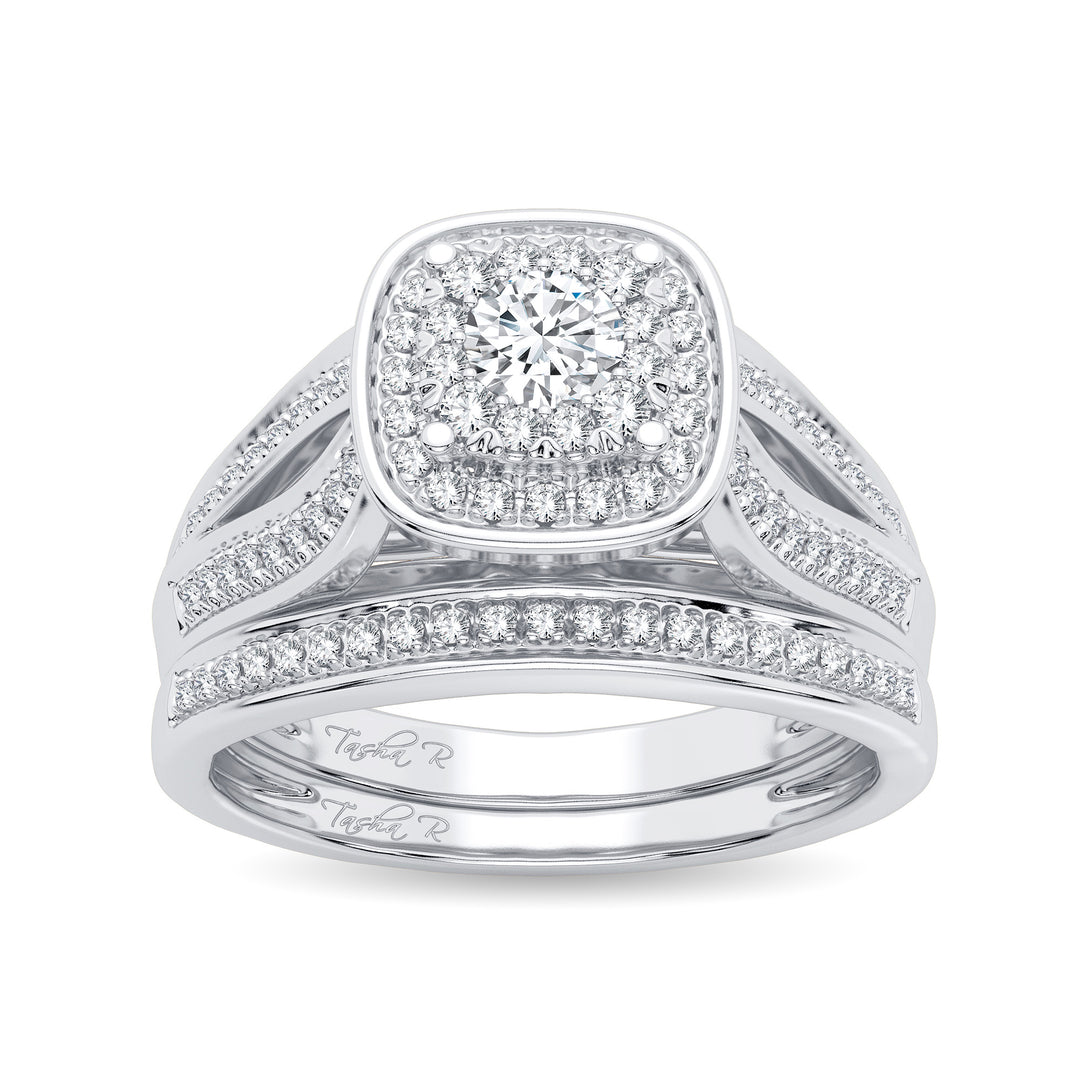 Brilliant 14k White Gold 0.40CT Lab Diamond Engagement Ring