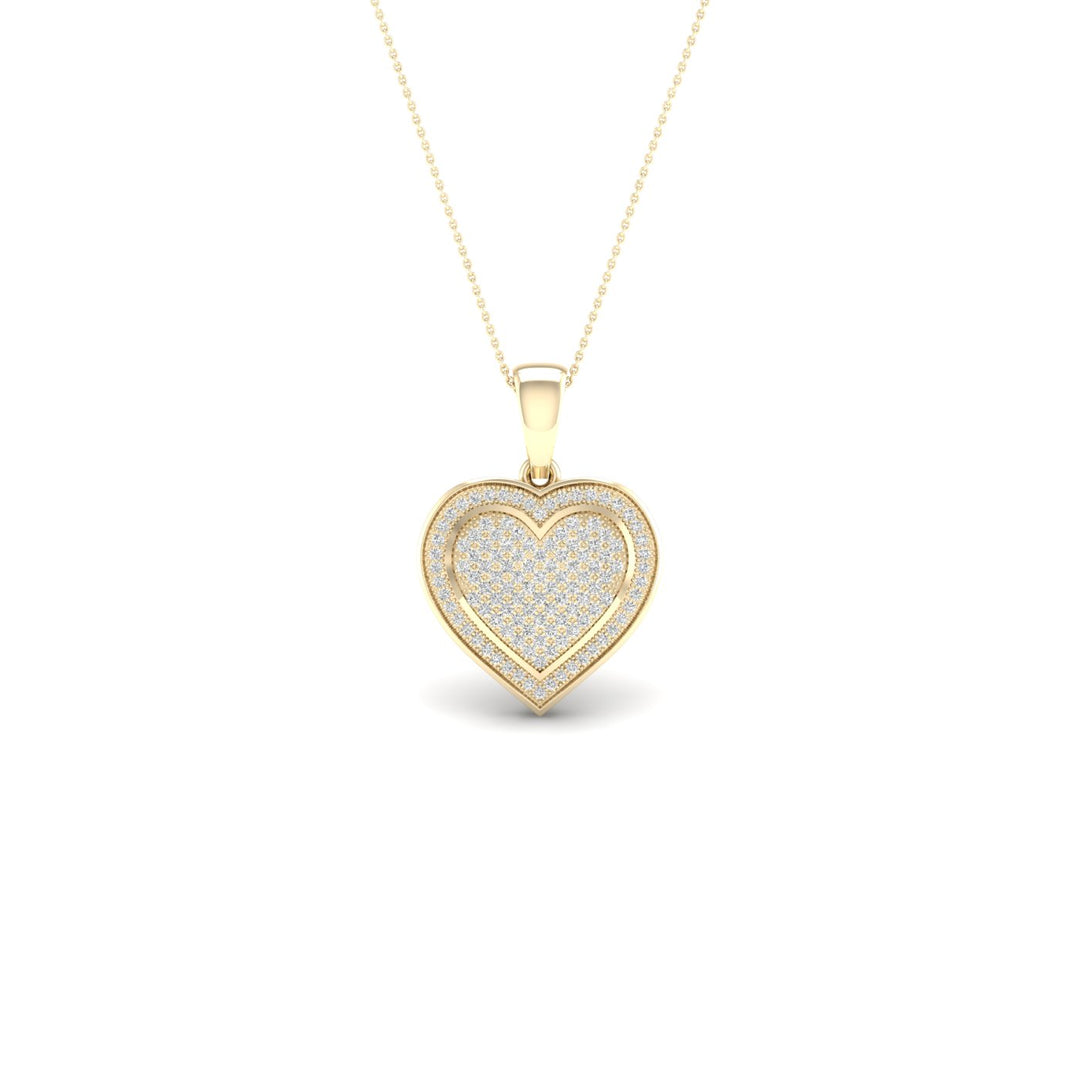 10k Yellow Gold Lab Diamond Pendant: Timeless Elegance