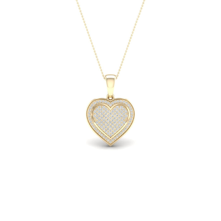 10k Yellow Gold Lab Diamond Pendant: Timeless Elegance