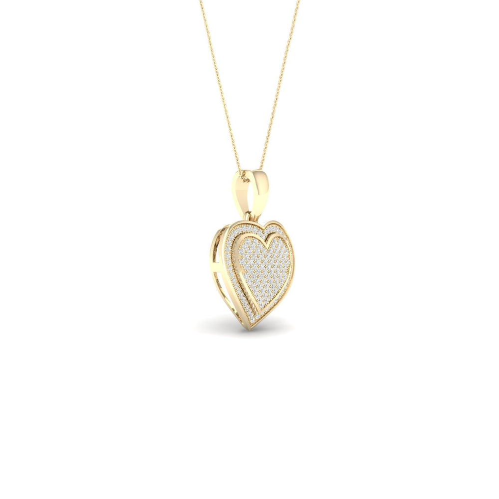 10k Yellow Gold Lab Diamond Pendant: Timeless Elegance