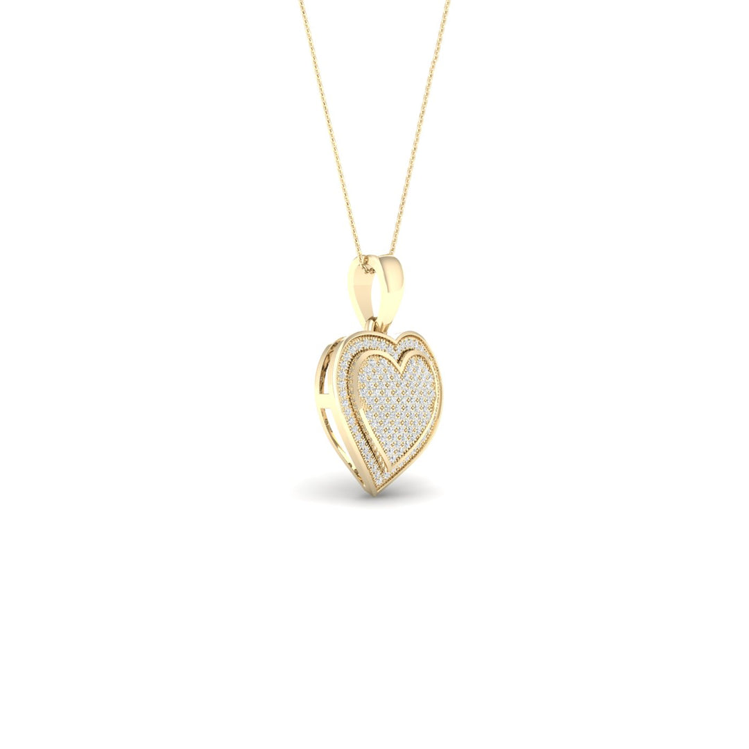 10k Yellow Gold Lab Diamond Pendant: Timeless Elegance