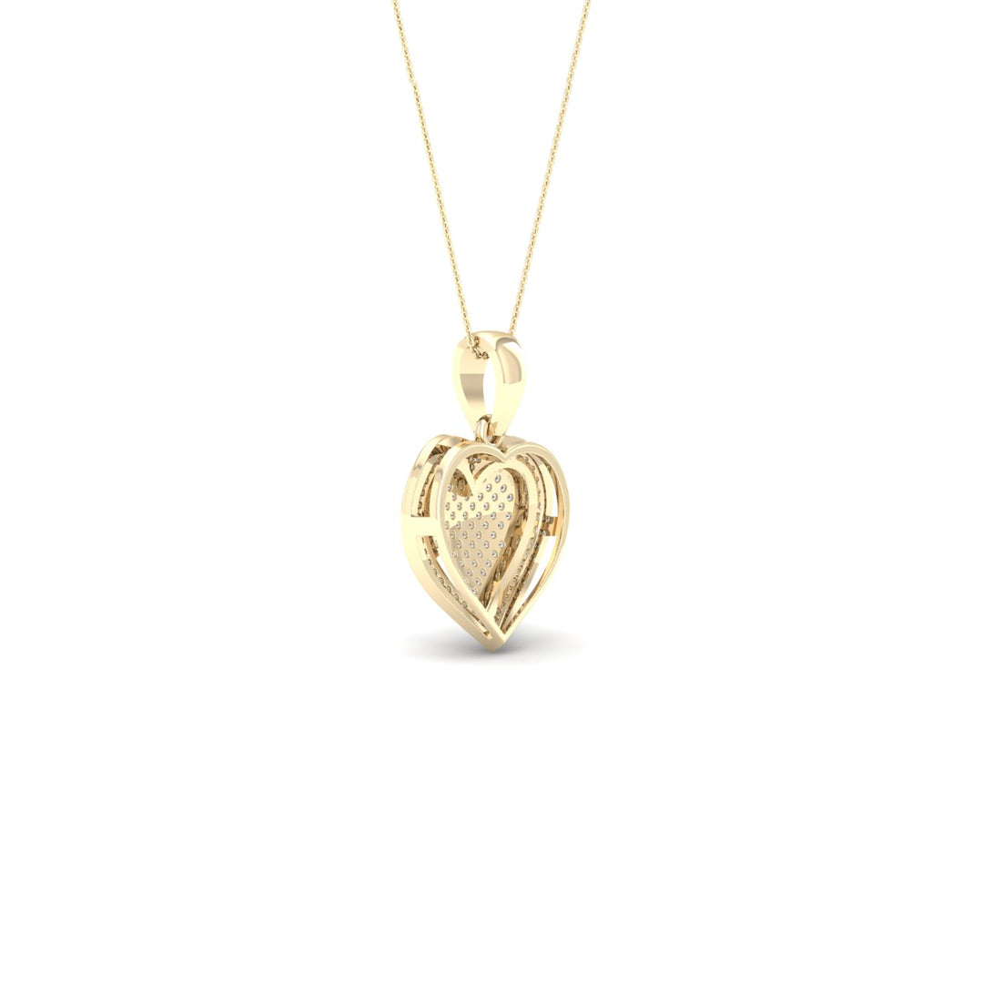 10k Yellow Gold Lab Diamond Pendant: Timeless Elegance