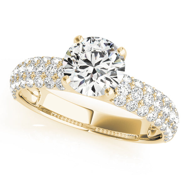 Pave Diamond Engagement Ring