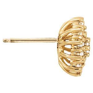 Lab Grown Diamond Cluster Earrings