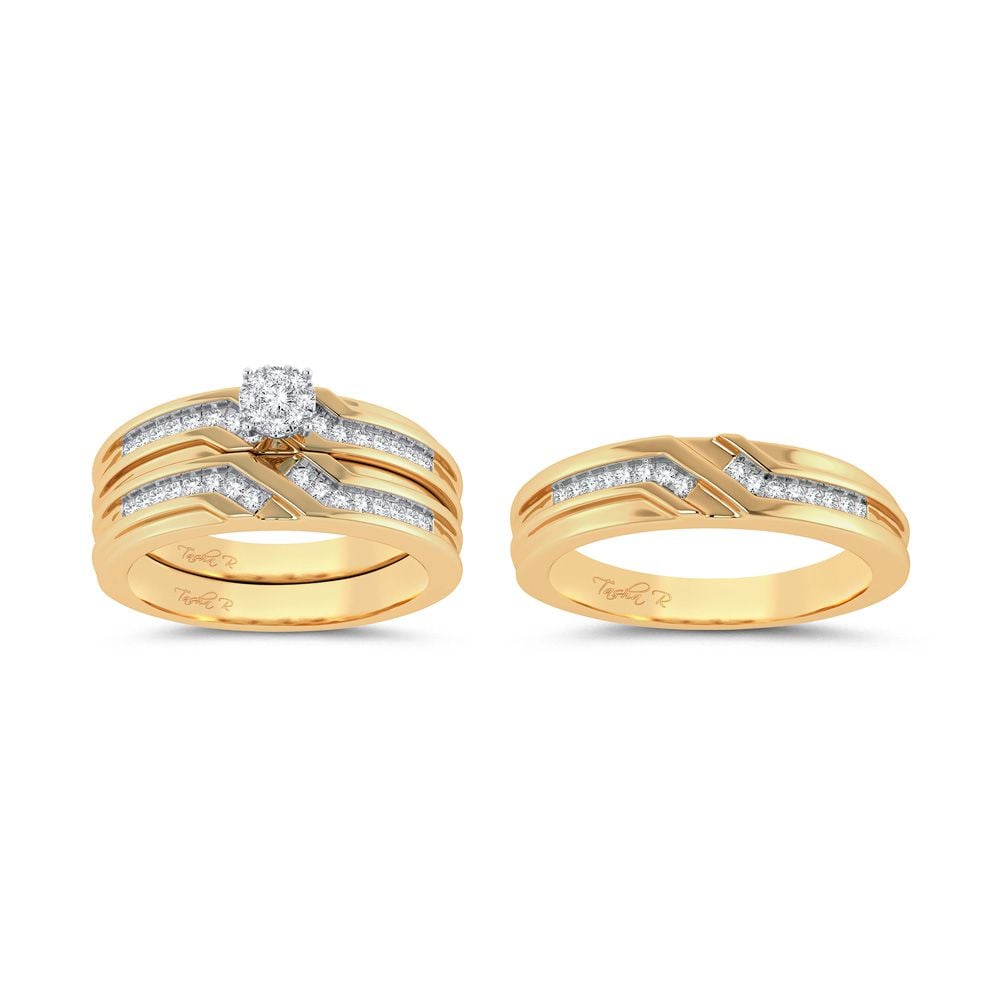 14k 0.35ct Diamond Trio Set