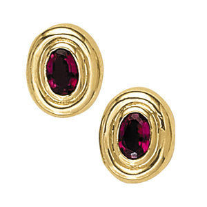 Oval Diamond Single Earring