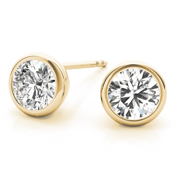 EARRINGS SINGLE STONE Complete per pair.