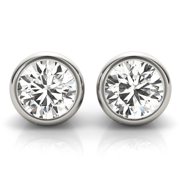 14K White Gold 0.07CT Lab Diamond Stud Earrings