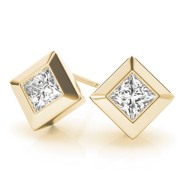 EARRINGS SINGLE STONE Complete per pair.