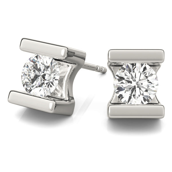 18K White Gold 0.5ct Lab Diamond Stud Earrings