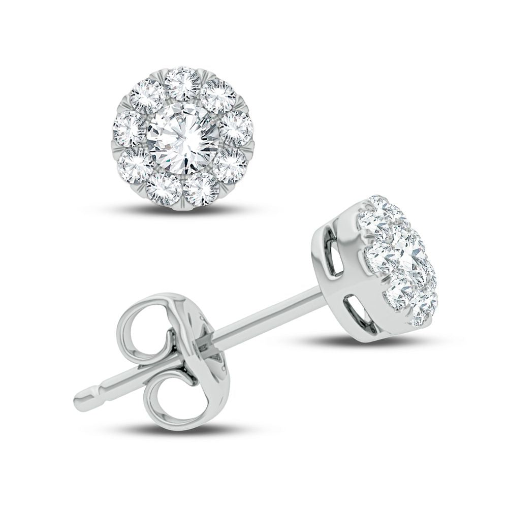 Sparkling 0.50ct Lab Diamond Earrings in White Gold