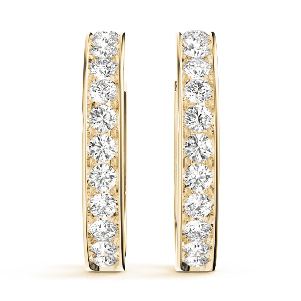 14K Yellow Gold 1 ct tw Fashion Diamond Earring