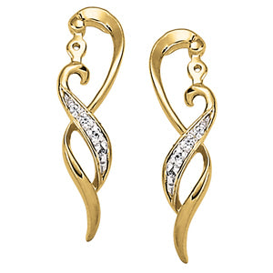18K White Gold Lab Diamond Earring Jackets