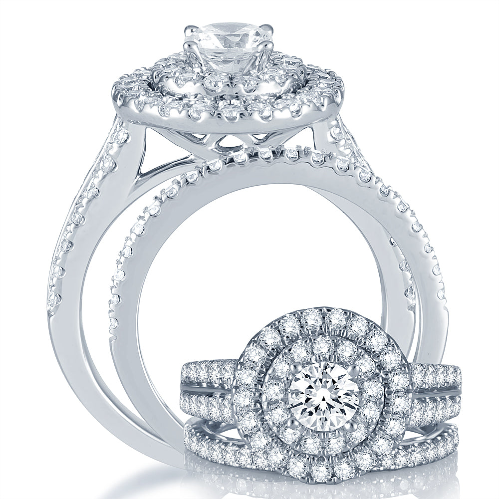 Brilliant 14k White Gold Lab Diamond Engagement Ring (2.01 CT)