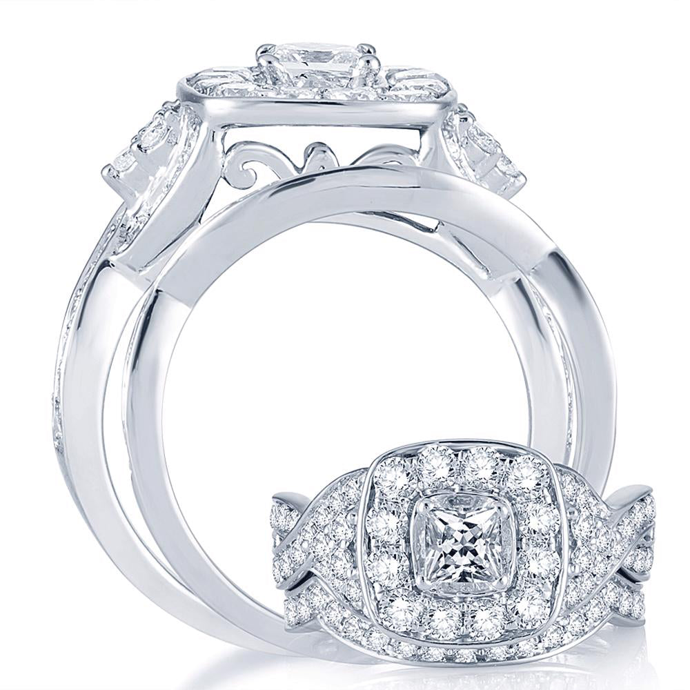 Brilliant 14k White Gold Lab Diamond Engagement Ring (2.03 CT)