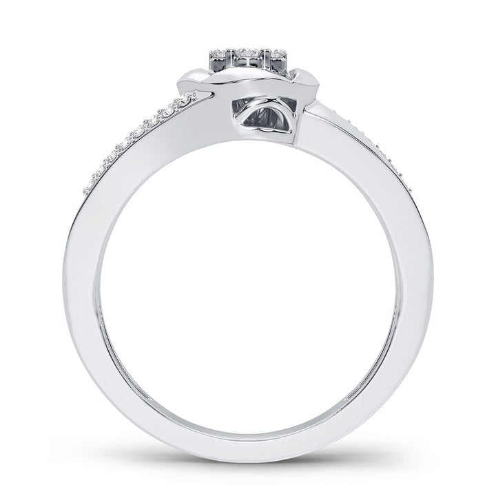 Romantic 14K Rose Gold Lab Diamond Promise Ring (0.16CT)