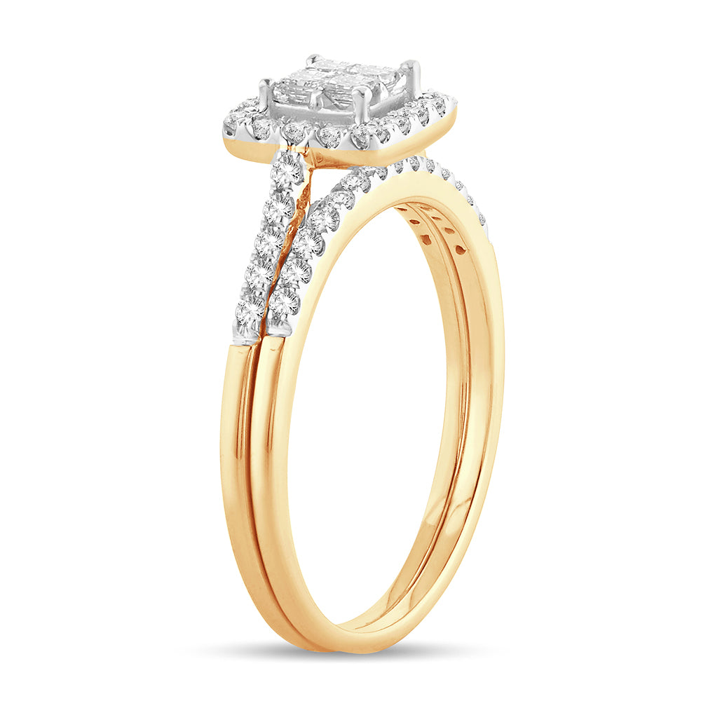 Timeless 14k Yellow Gold 1CT Lab Diamond Engagement Ring