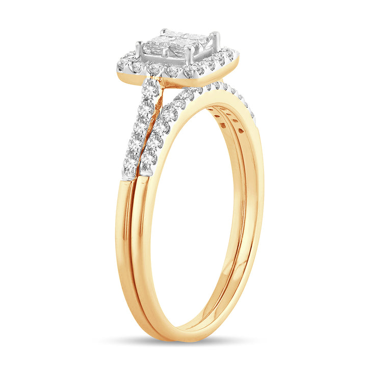 Timeless 14k Yellow Gold 1CT Lab Diamond Engagement Ring