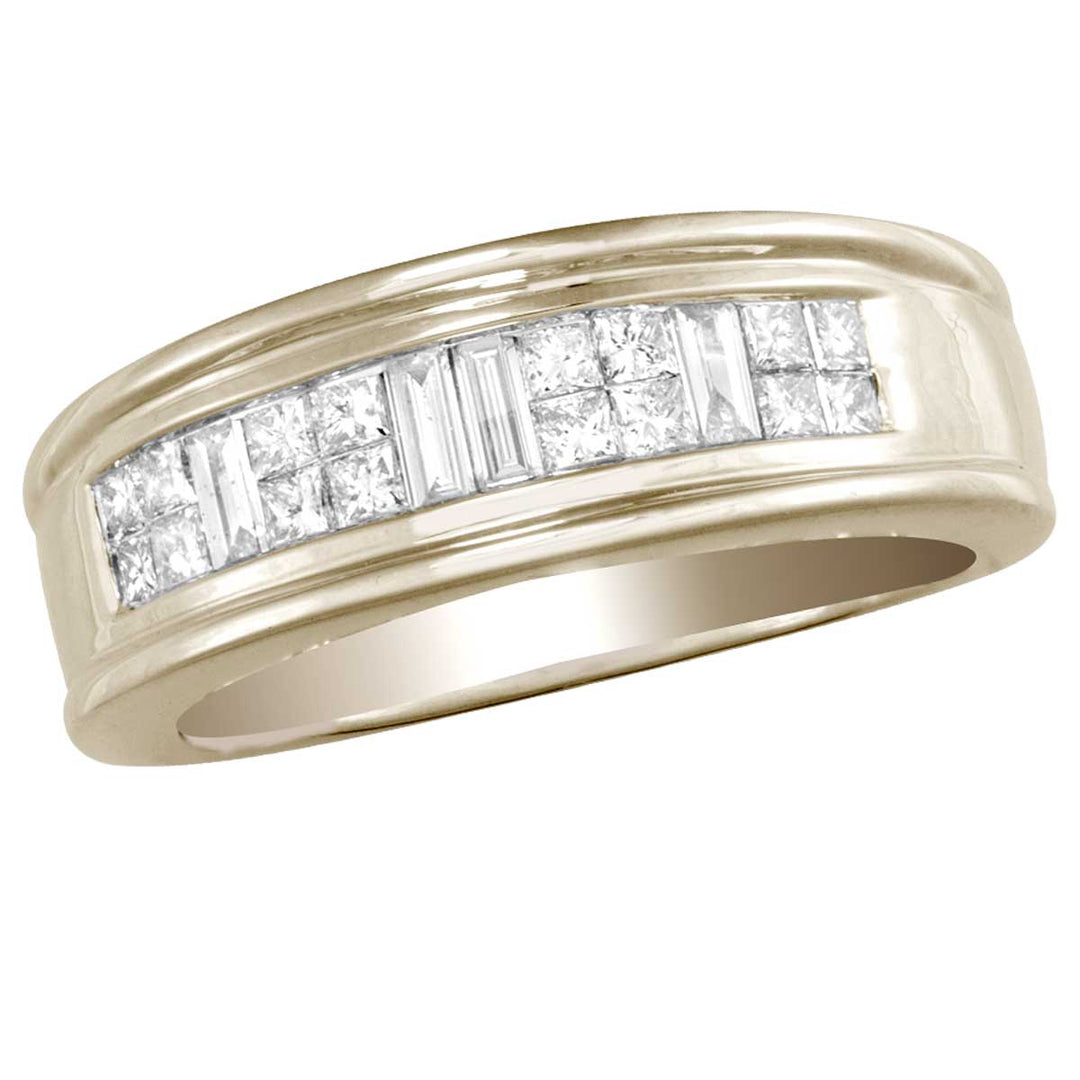 14K  1.00CT  Diamond  MEN&apos;S  RING.
