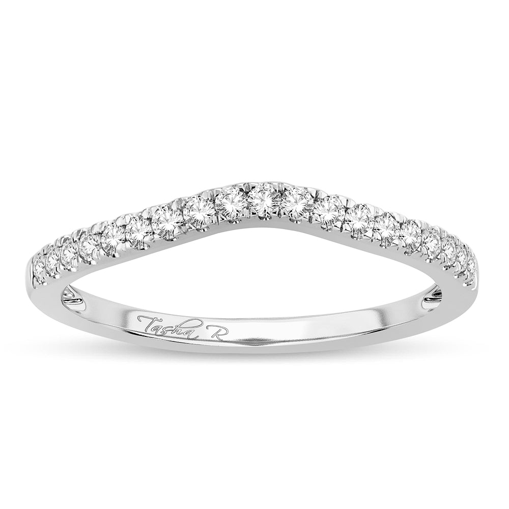 Sparkling 14k White Gold Lab Diamond Enhancer Ring Band