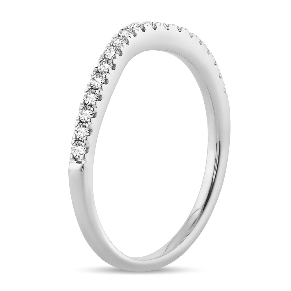 Sparkling 14k White Gold Lab Diamond Enhancer Ring Band