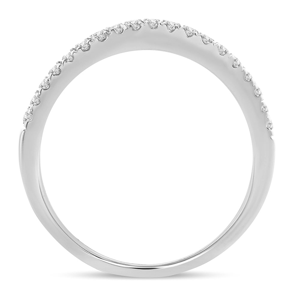 Sparkling 14k White Gold Lab Diamond Enhancer Ring Band