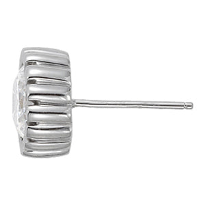14K White Gold 1CT Lab Diamond Stud Earrings