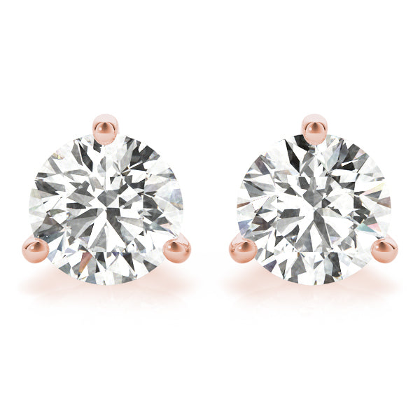 Rose Gold Lab Diamond Stud Earrings | 0.53 CTW