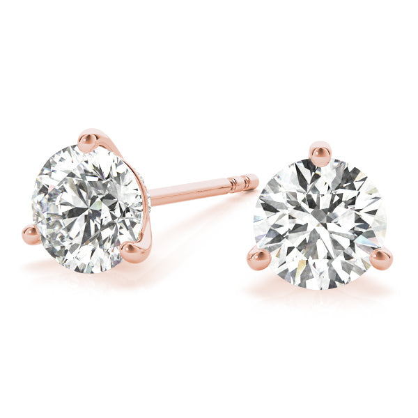 Rose Gold Lab Diamond Stud Earrings | 0.53 CTW