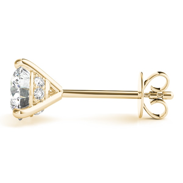 EARRINGS SINGLE STONE Complete per pair.