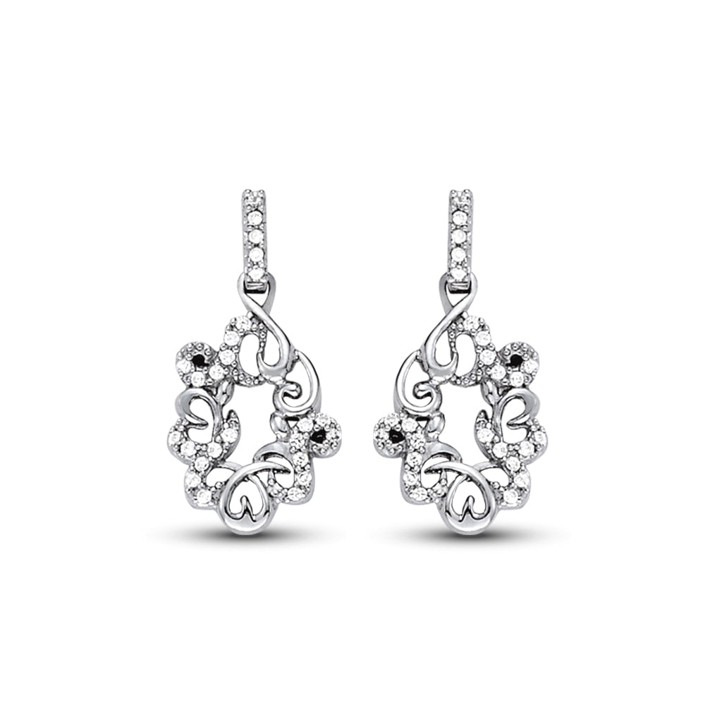 Platinum 1/8 ct tw Fashion Diamond Earring