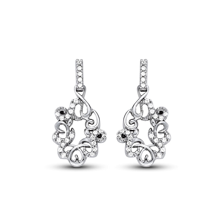 Platinum 1/8 ct tw Fashion Diamond Earring