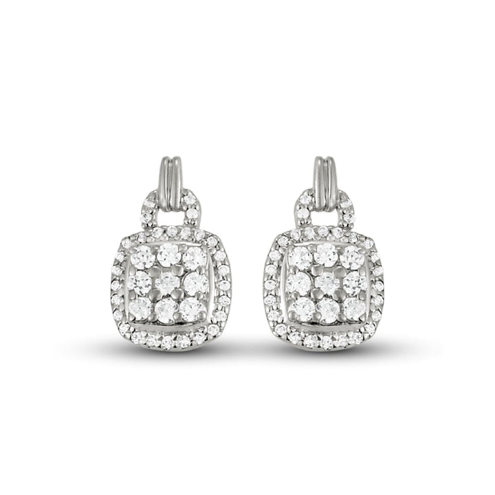 Platinum 3/8 ct tw Fashion Diamond Earring