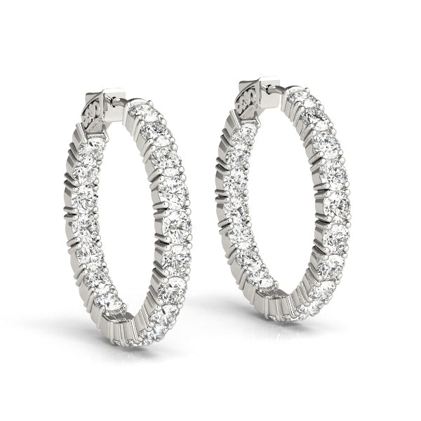 .8 INCH 4 PRONG ROUND HOOP Complete per pair.