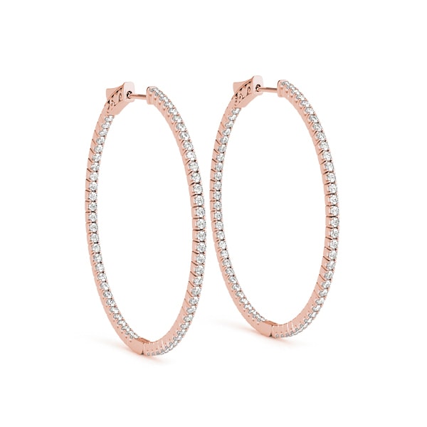 .75 INCH 4 PRONG ROUND HOOP Complete per pair.