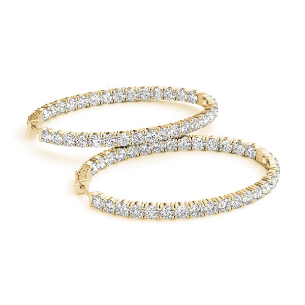 1.2 INCH 4 PRONG OVAL HOOP Complete per pair.