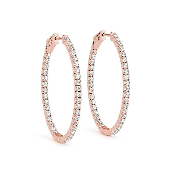 1.3 INCH 4 PRONG OVAL HOOP Complete per pair.