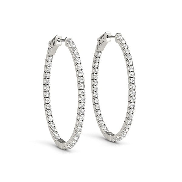 1.3 INCH 4 PRONG OVAL HOOP Complete per pair.