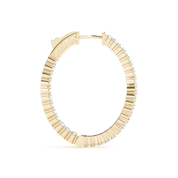 1 INCH 2 PRONG OVAL HOOP Complete per pair.
