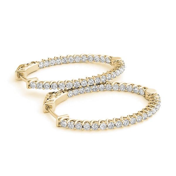 18K Yellow Gold 5/8 ct tw Fashion Diamond Earring