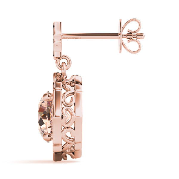 Rose Gold Lab Diamond Stud Earrings