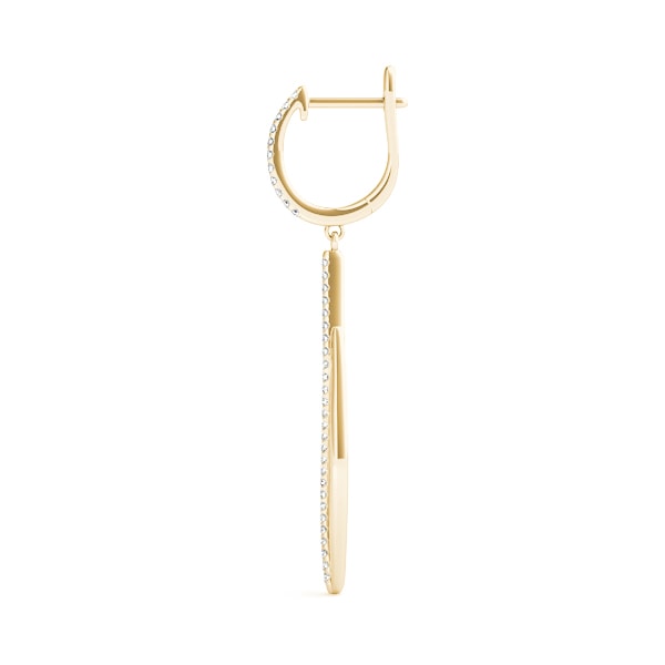 14K Yellow Gold 1/5 ct tw Fashion Diamond Earring