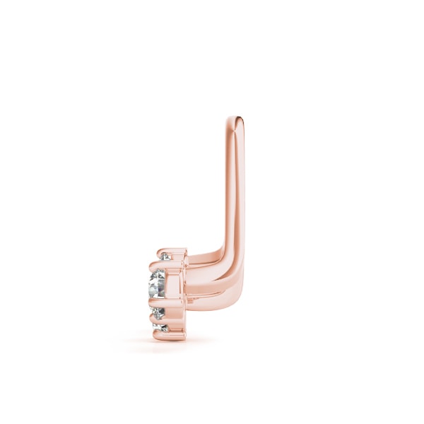 14K Rose Gold 1/10 ct tw Fashion Diamond Earring