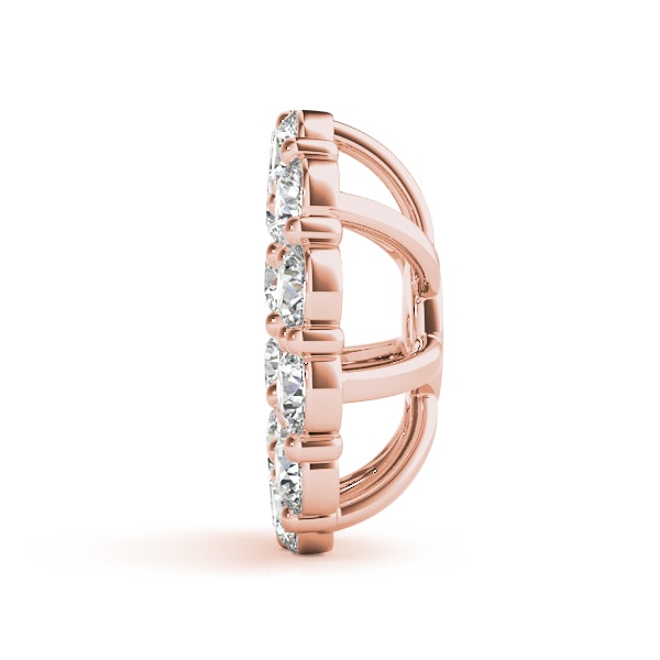 14K Rose Gold 3/8 ct tw Fashion Diamond Earring