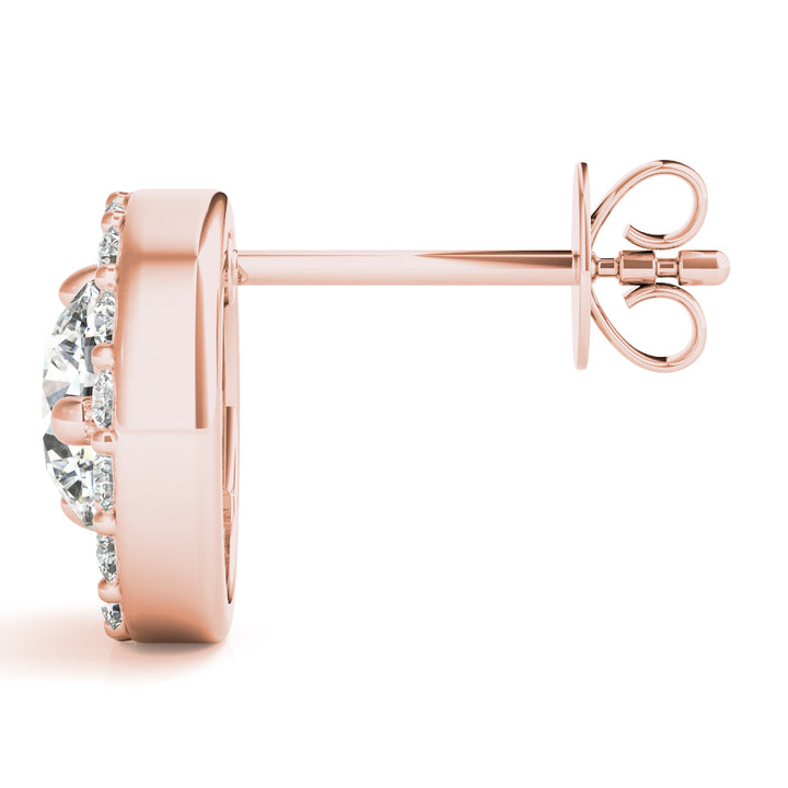Rose Gold Lab Diamond Fashion Earrings