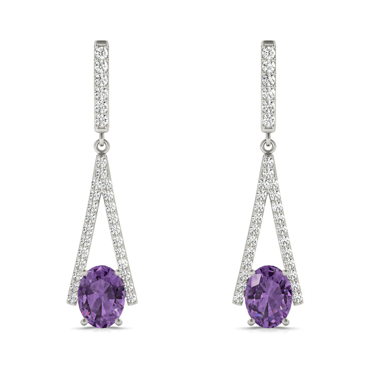 Diamond Round Multi-Stone Earrings