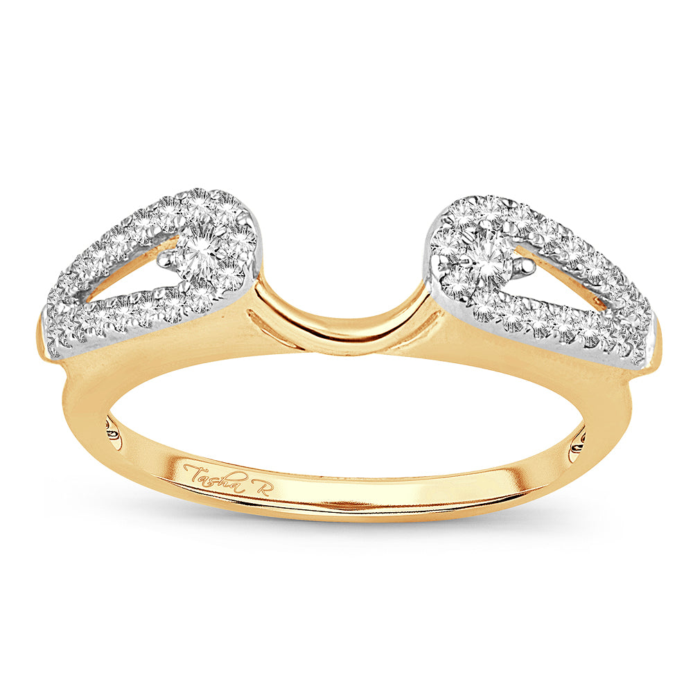 14K Yellow Gold Lab Diamond Enhancer Ring Band
