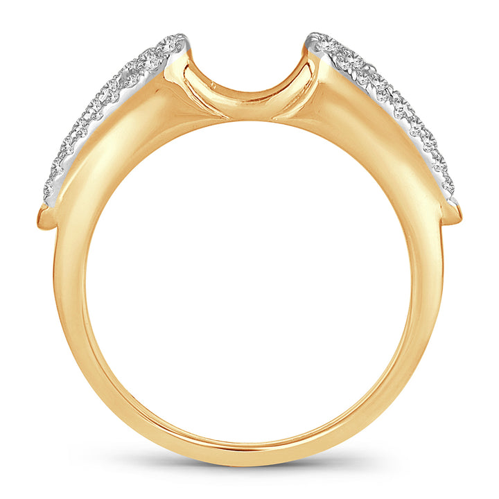 14K Yellow Gold Lab Diamond Enhancer Ring Band