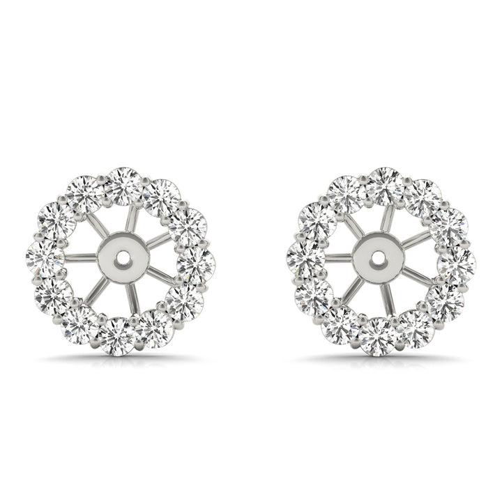18K White Gold Diamond Fashion Drop Earrings